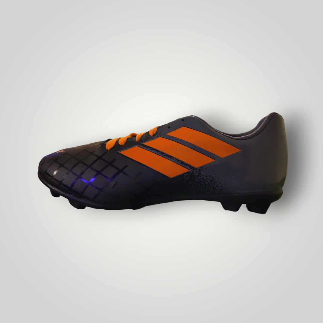 Tachones de Futbol Pasto Natural Modelo Adidas Color Negro Oxford Naranja Tallas del 25 al 28.5 Mx