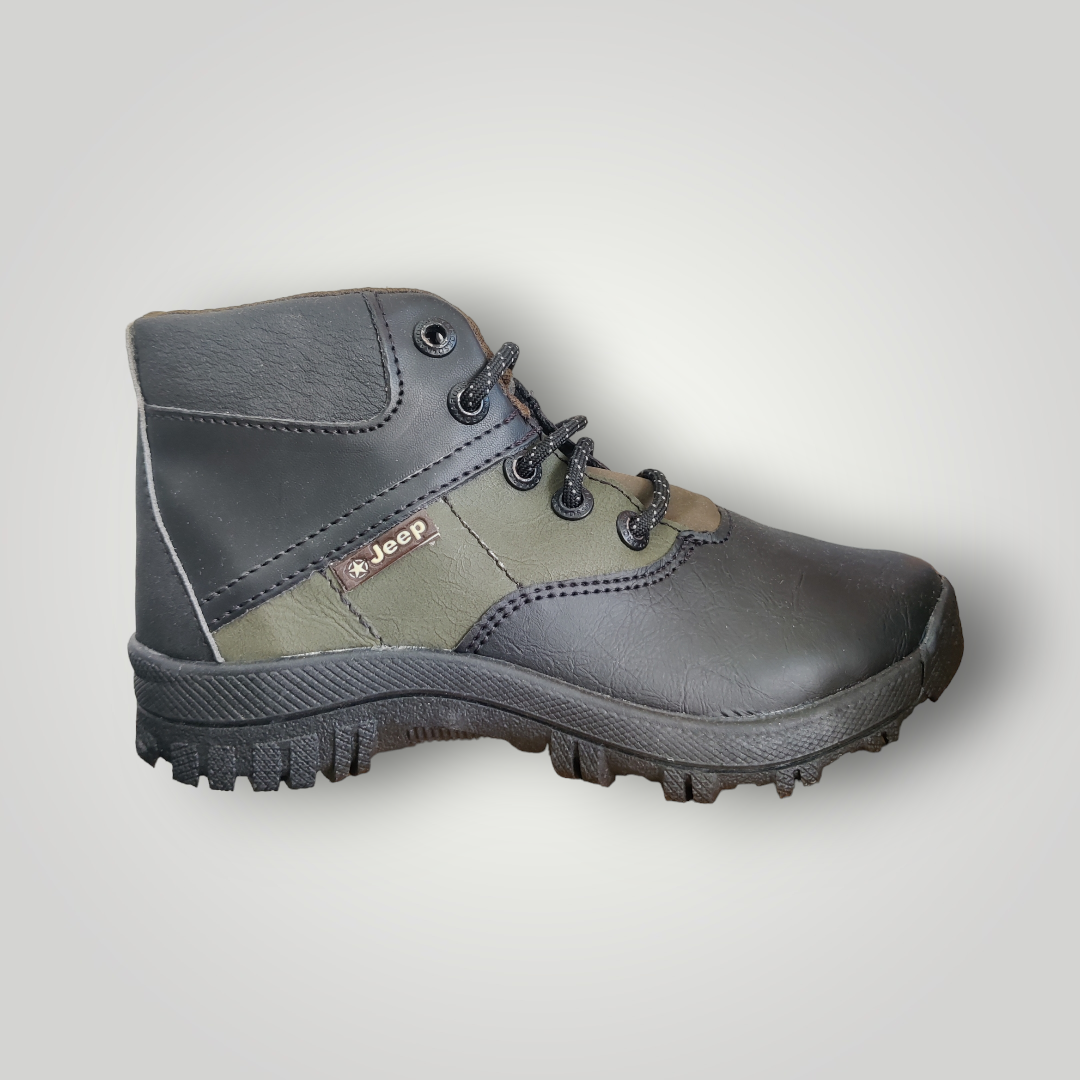 Botas Jeep Estilo Verde color Negro Tallas 22 al 25,5 Mx