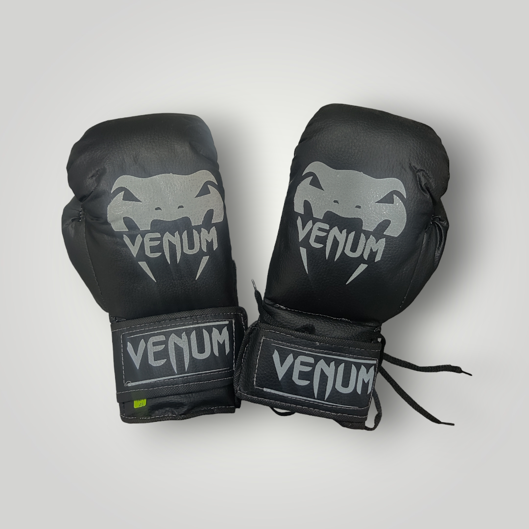 Guantes Boxeo Estilo Venum color Negro Tamaño 8 a 16 oz