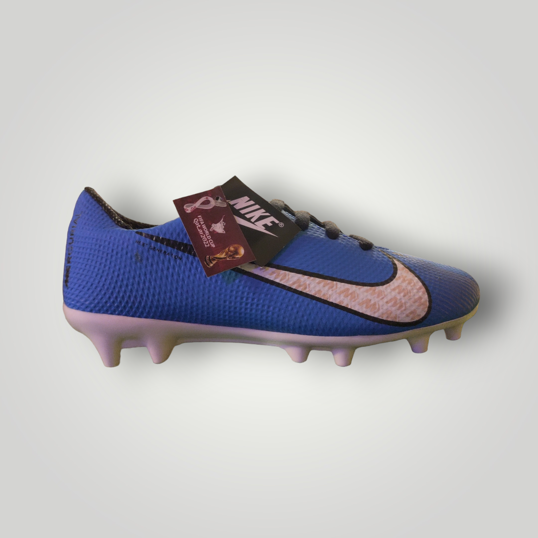 Tachones de Futbol Pasto Natural Nike Modelo Mercurial Zoom Color Azul Blanco Negro Tallas del 25 al 28.5 Mx