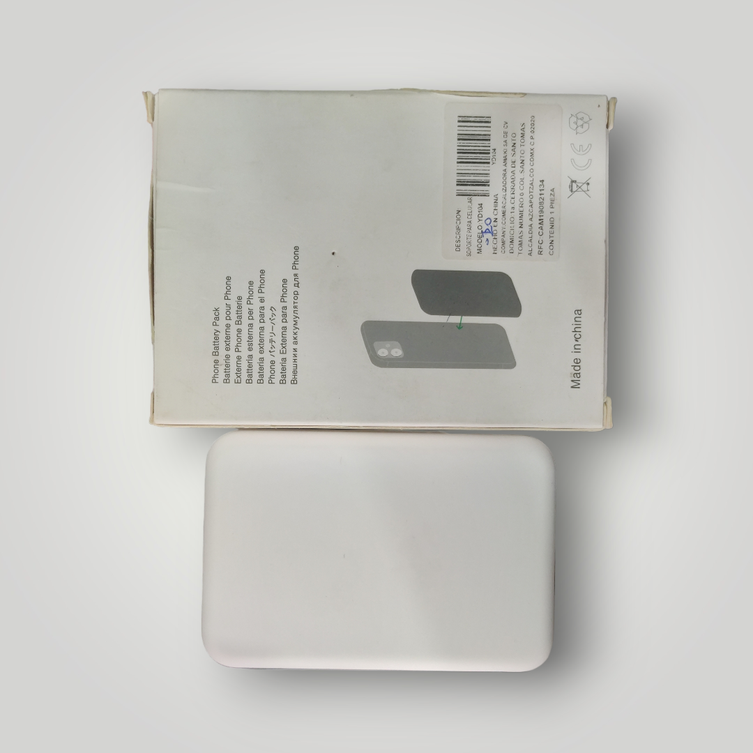 Cargador Portatil Magnetico color Blanco