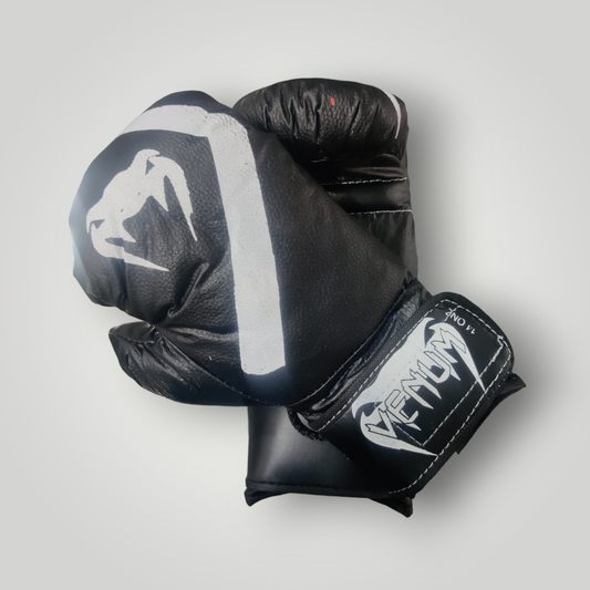 Guantes Boxeo Estilo Venum Color Negro Tamaños 8 - 16 oz