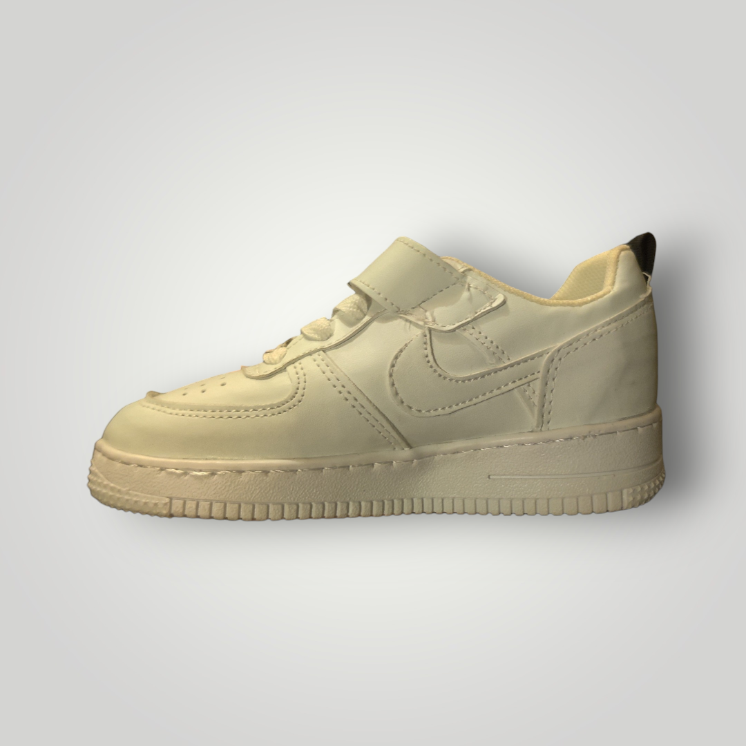 Tenis Infantil Modelo nike AirForce One con Velcro Tallas 18 al 21,5 Mx
