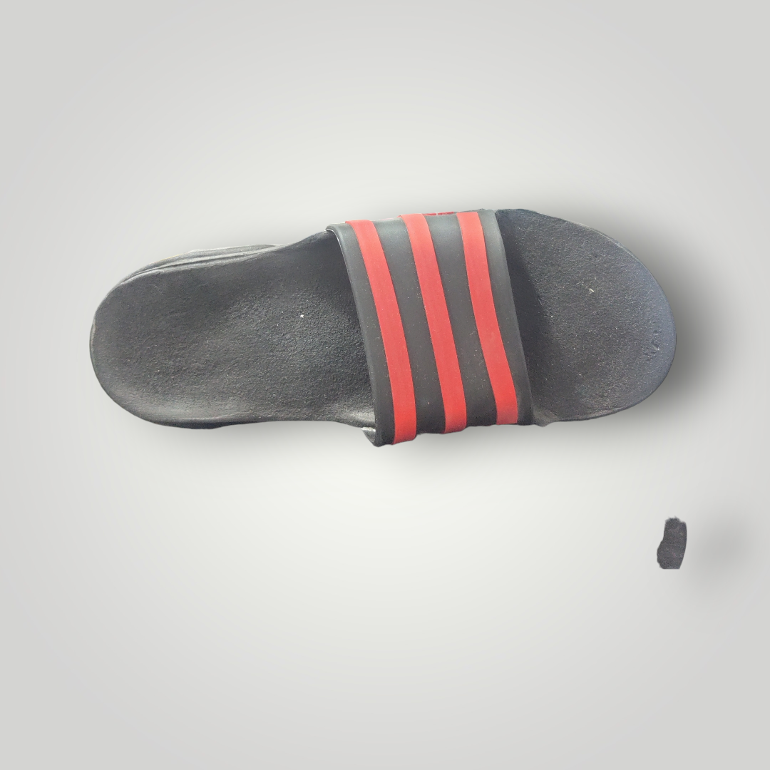 Sandalias Adidas Estilo Burbuja Color Negro Rojo