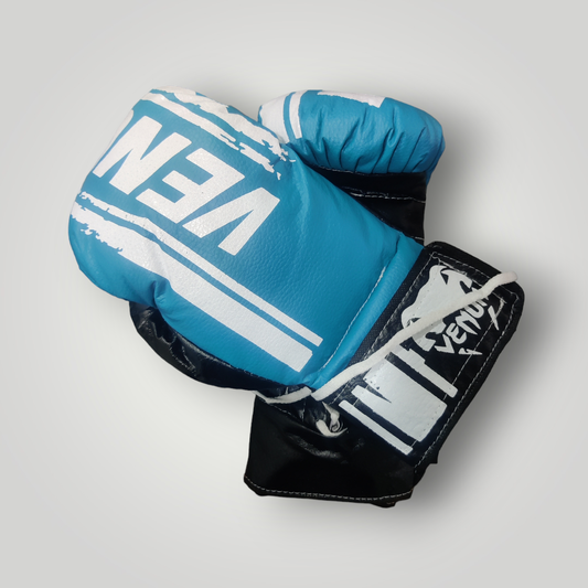 Guantes Box Estilo Venum Color Azul Aqua Blanco Tamaños 8 - 16 oz