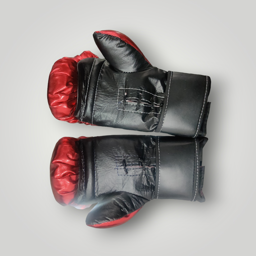 Guantes Boxeo Estilo Venum color Rojo Metálico Tamaño 8 a 16 oz