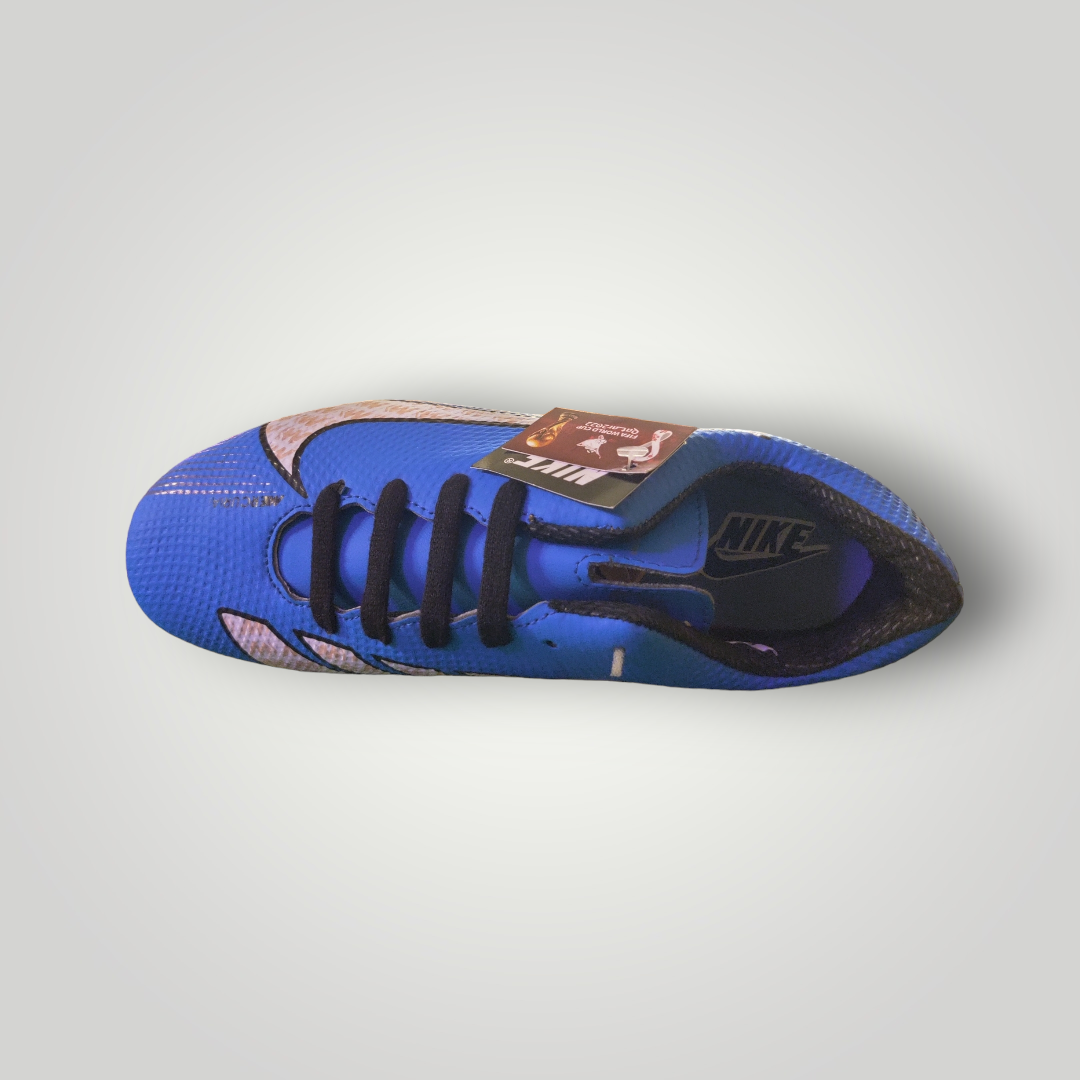 Tachones de Futbol Pasto Natural Nike Modelo Mercurial Zoom Color Azul Blanco Negro Tallas del 25 al 28.5 Mx