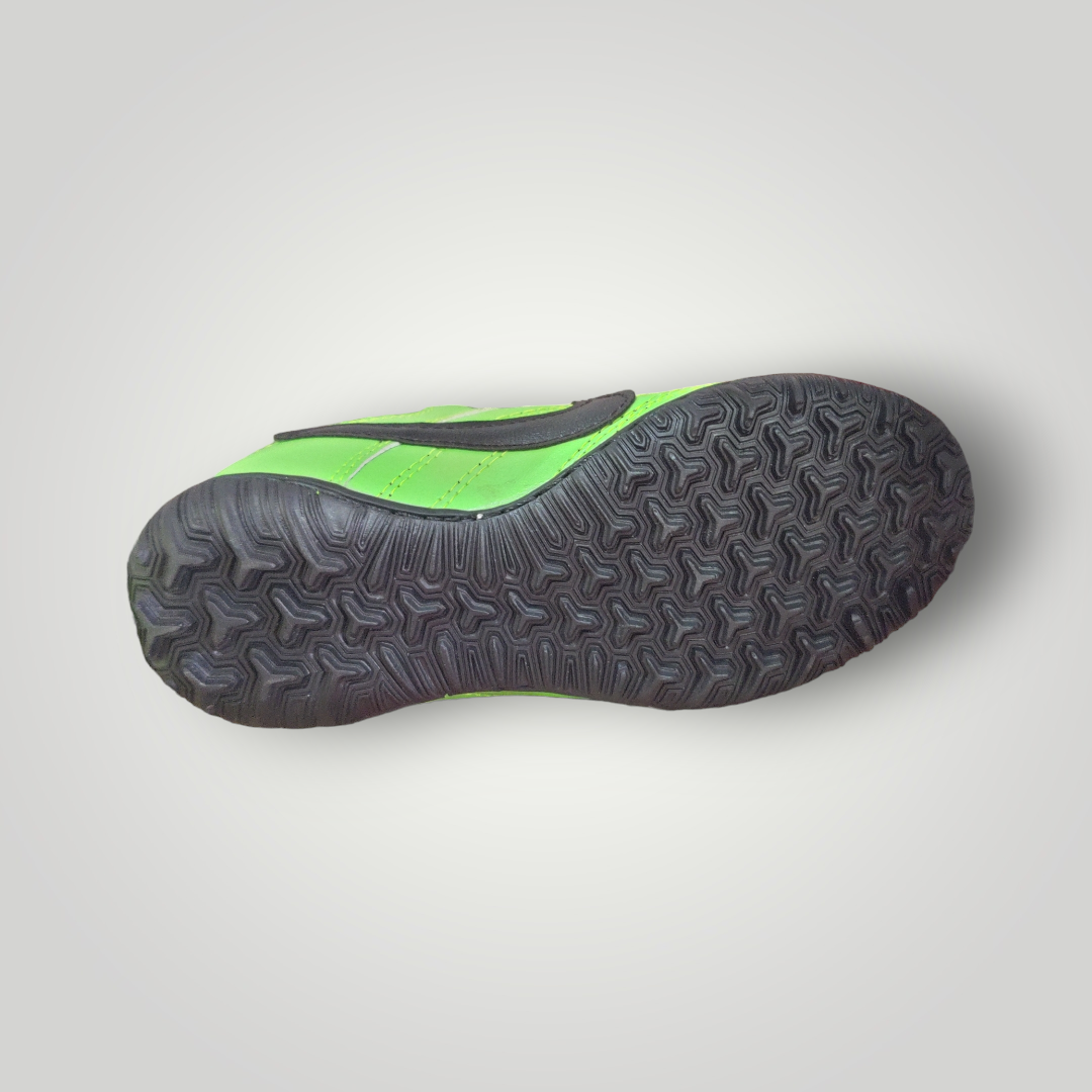 Tenis de Futbol Rápido Infantil Nike Modelo Clásico 1OOO Color Negro Verde Tallas del 18 al 21.5 Mx