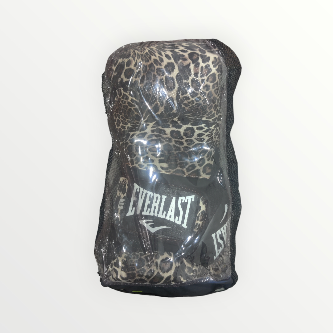 Guantes Boxeo Estilo EVERLAST color Leopardo Tamaño 16 oz