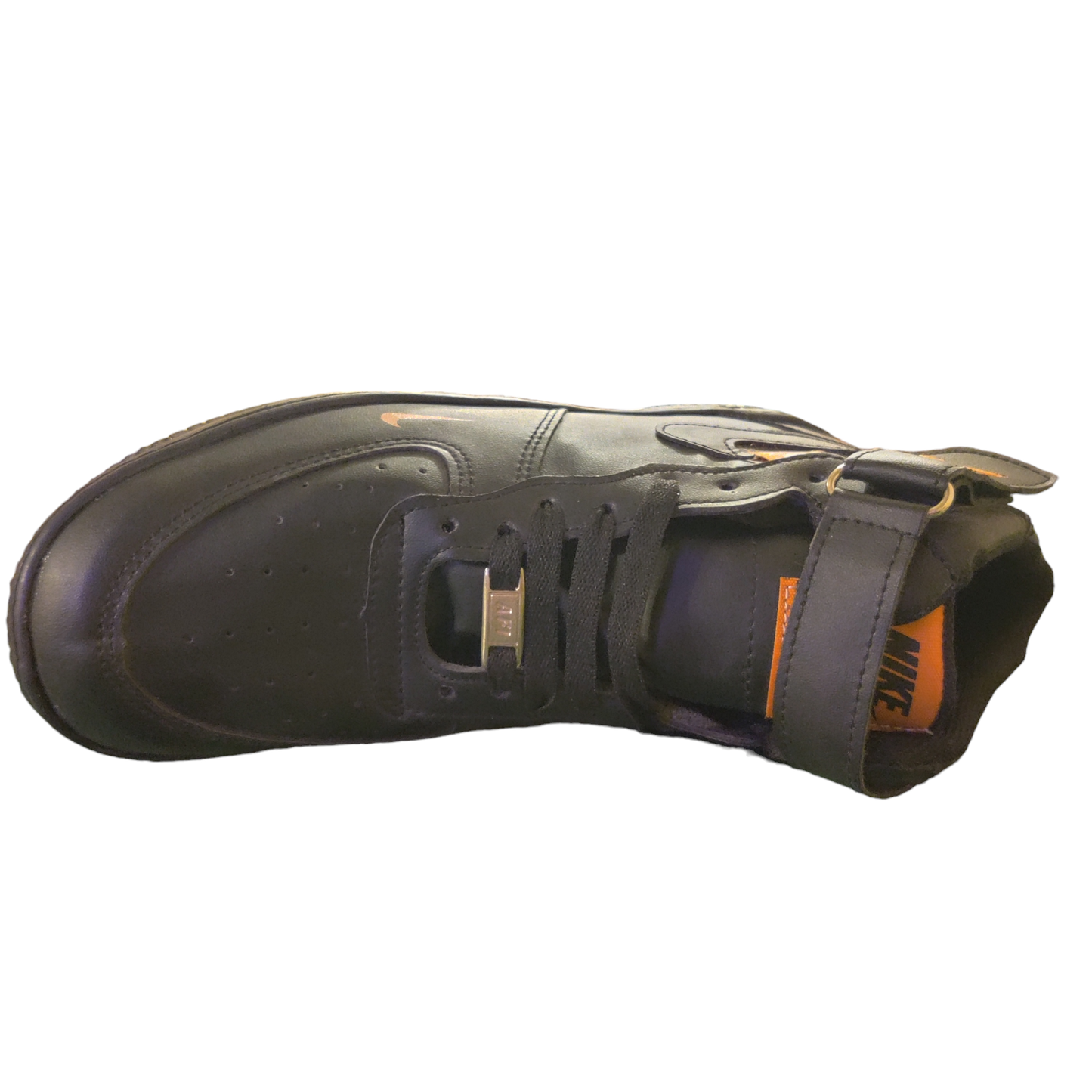 Sneakers Nike Modelo AirForce One Color Negro Naranja Tallas del 25 al 28,5 Mx