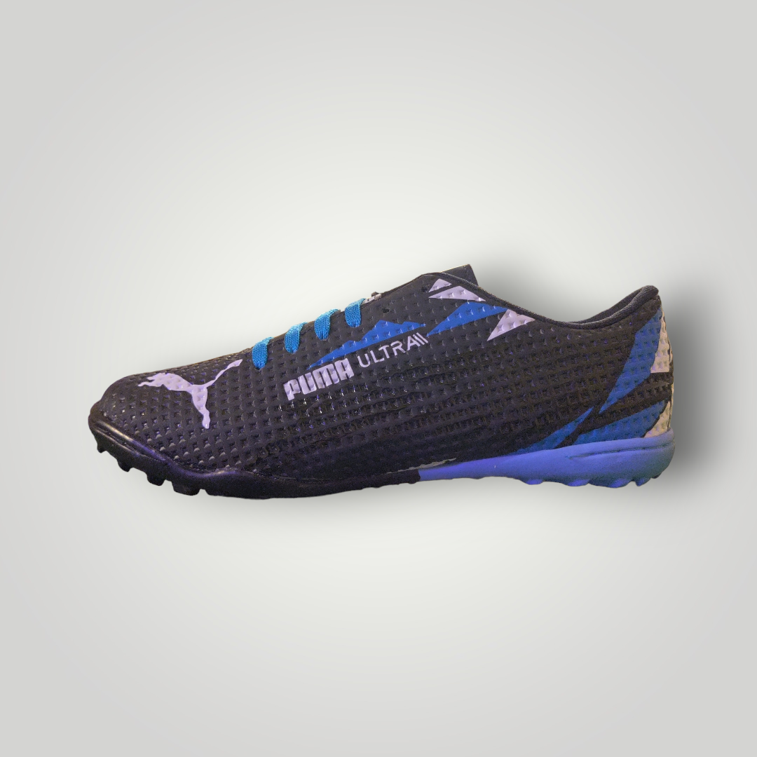 Tenis de Futbol Rapido Puma Modelo Feel The Action Color Negro Turqueza Blanco Tallas del 25 al 28.5 Mx