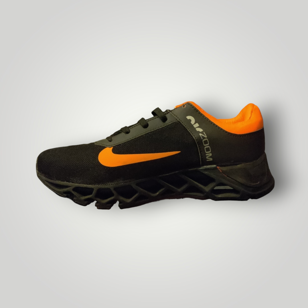 Tenis Modelo 8704 Nike Color Negro Naranja Tallas 25 al 28,5 Mx