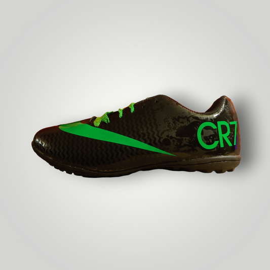 Tenis de Futbol Rápido Modelo NIKE CR7 Color Negro Verde Tallas del 25 al 28.5 Mx