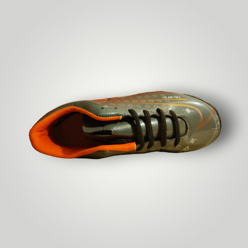 Tenis de Futbol Rápido Modelo NIKE MERCURIAL MD5 Color Gris Oxford Negro Plata Tallas del 22 al 25 Mx