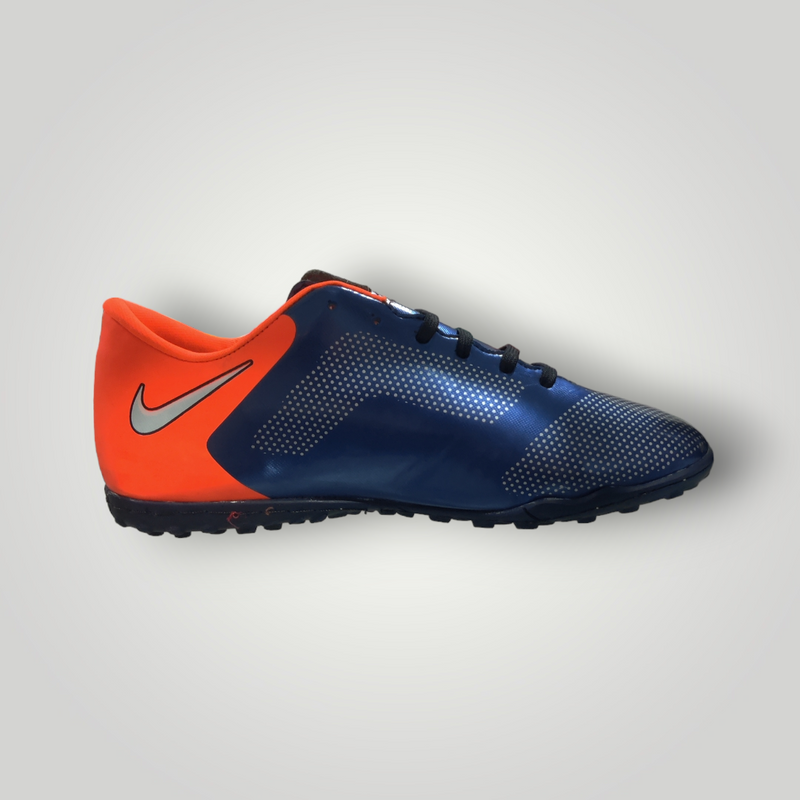 Tenis de Futbol Rápido Modelo NIKE TIEMPO L9 Color Marino Naranja Blanco Tallas del 25 al 28.5 Mx TRENDY