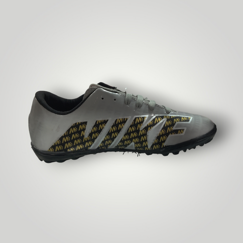 Tenis de Futbol Rápido Modelo NIKE MERCURIAL ZOOM Color Gris Negro Oro Tallas del 22 al 25 Mx TRENDY