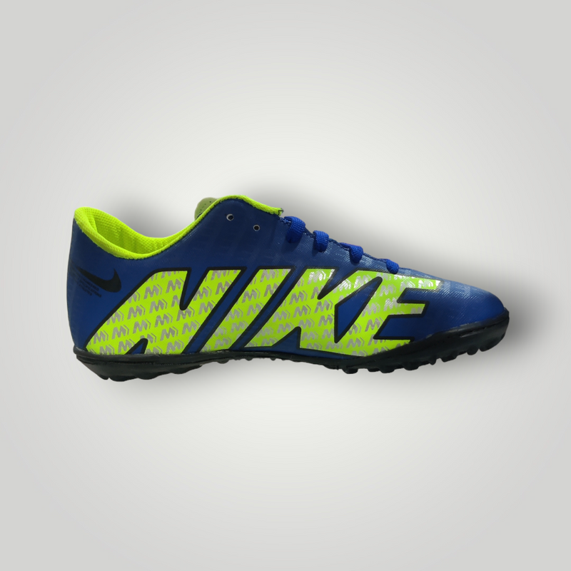 Tenis de Futbol Rápido Infantil Modelo NIKE MERCURIAL ZOOM Color Azul Rey Amarillo Neón Plata Tallas del 17 al 21.5 Mx TRENDY