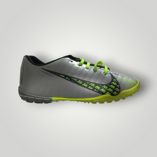 Tenis de Futbol Rápido Modelo NIKE MERCURIAL ZOOM Color Plata Amarillo Neón Negro Tallas del 17 al 21.5 Mx  TRENDY