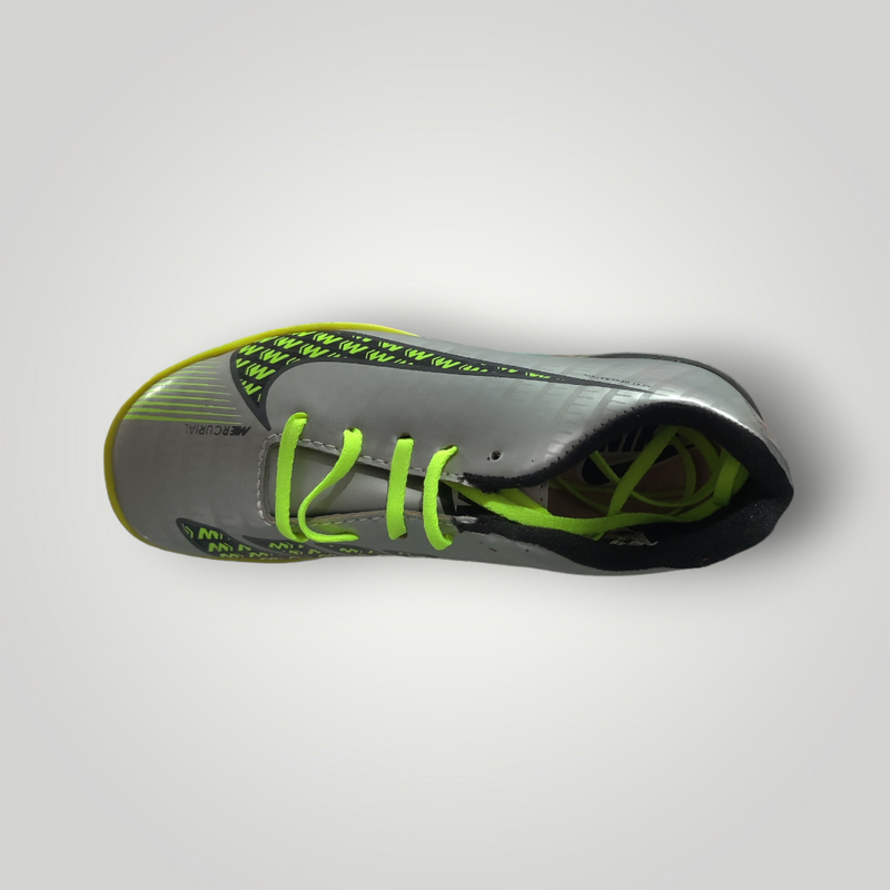 Tenis de Futbol Rápido Modelo NIKE MERCURIAL ZOOM Color Plata Amarillo Neón Negro Tallas del 17 al 21.5 Mx TRENDY