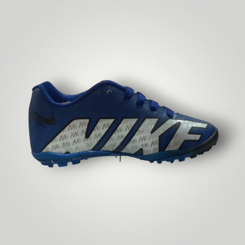 Tenis de Futbol Rápido Infantil Modelo NIKE MERCURIAL ZOOM Color Azul Rey Blanco Negro Tallas del 22 al 25 Mx TRENDY