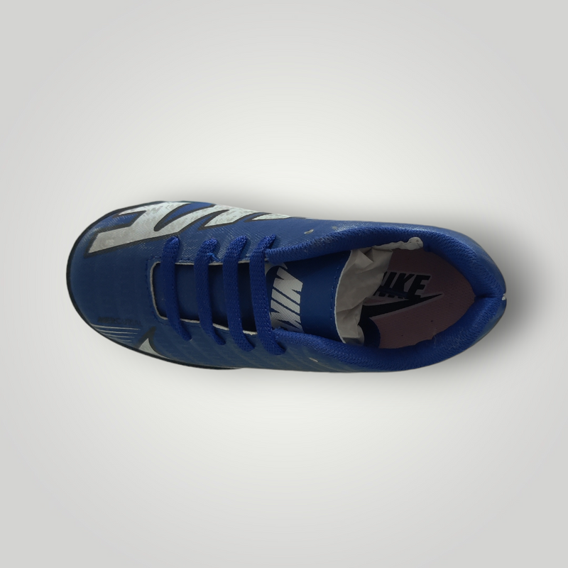 Tenis de Futbol Rápido Infantil Modelo NIKE MERCURIAL ZOOM Color Azul Rey Blanco Negro Tallas del 22 al 25 Mx TRENDY