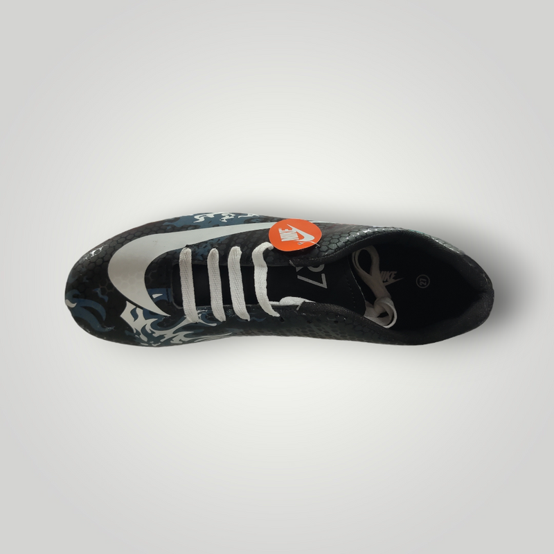 Tenis de Futbol Rápido Modelo CRISTIANO Color Negro Oxford Blanco Tallas del 25 al 28.5 Mx TRENDY