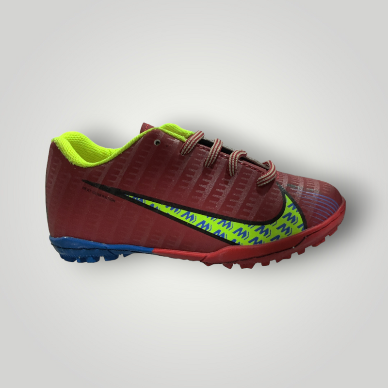 Tenis de Futbol Rápido Infantil Modelo NIKE MERCURIAL ZOOM Color Rojo Amarillo Neón Rey Tallas del 17 al 21.5 Mx TRENDY