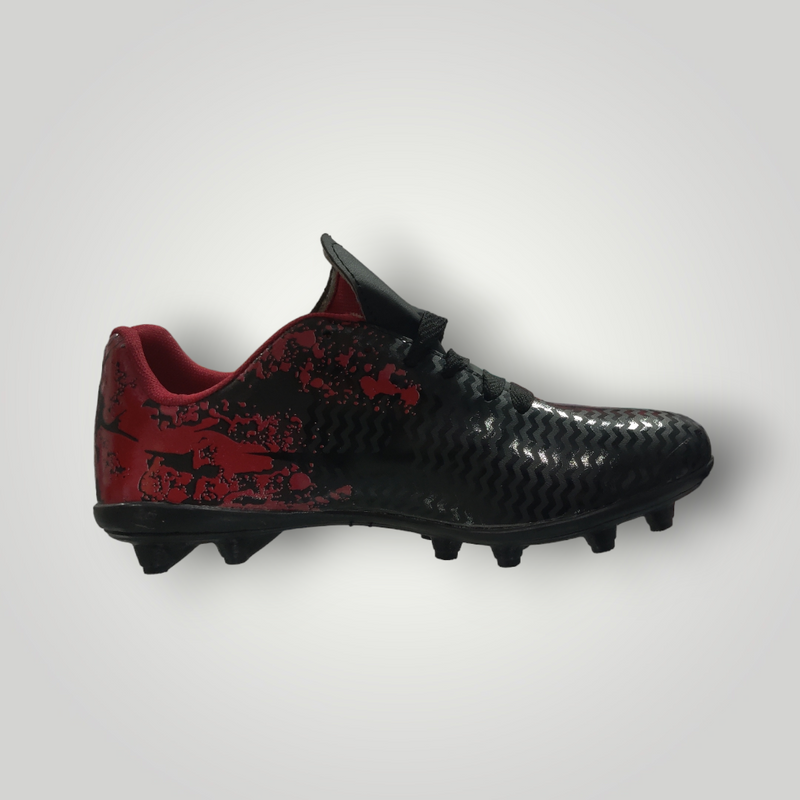 Tachones de Futbol Pasto Natural Modelo NIKE CR7 Color Negro Rojo Negro Tallas del 22 al 25 Mx