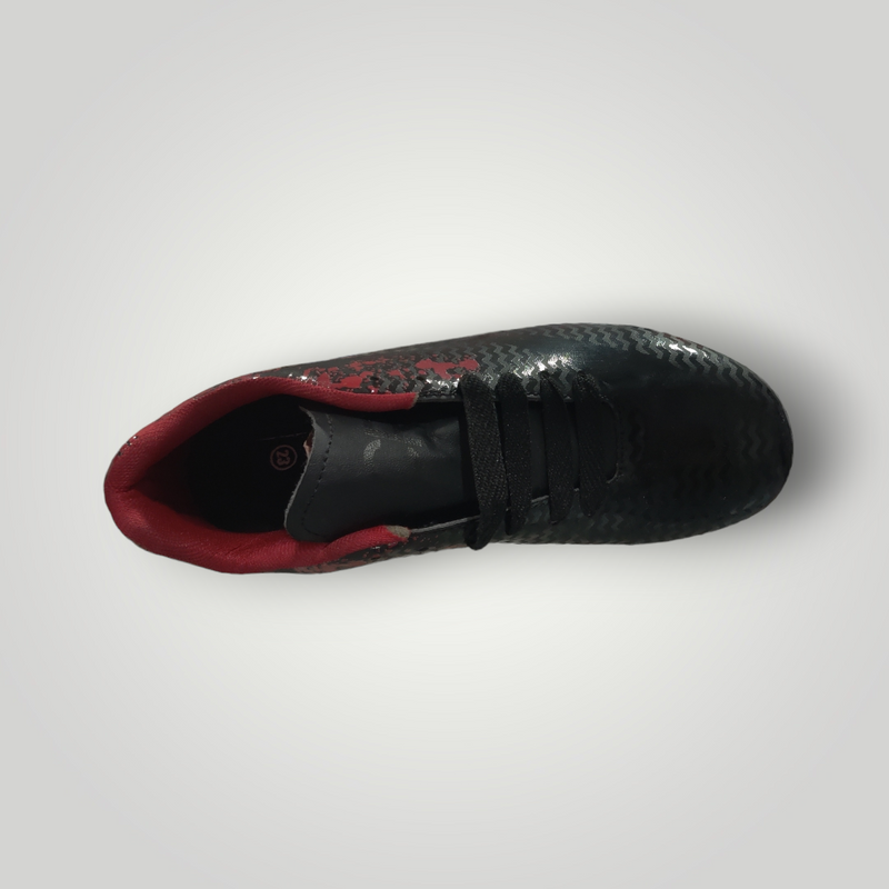 Tachones de Futbol Pasto Natural Modelo NIKE CR7 Color Negro Rojo Negro Tallas del 22 al 25 Mx