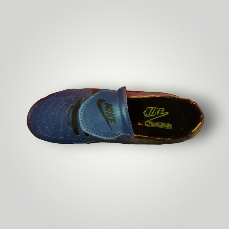 Tachones de Futbol Pasto Natural Modelo NIKE CLÁSICO 1OOO Color Azul Rey Negro Tallas del 25 al 28.5 Mx