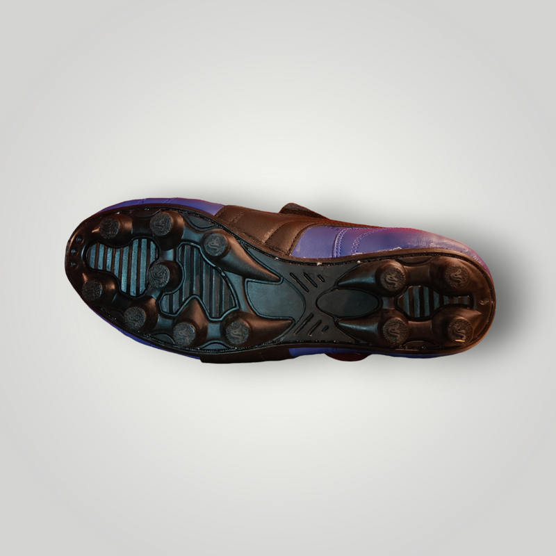 Tachones de Futbol Pasto Natural Modelo PUMA CLÁSICOS O255 Color Azul Rey Negro Tallas del 25 al 28.5 Mx TRENDY