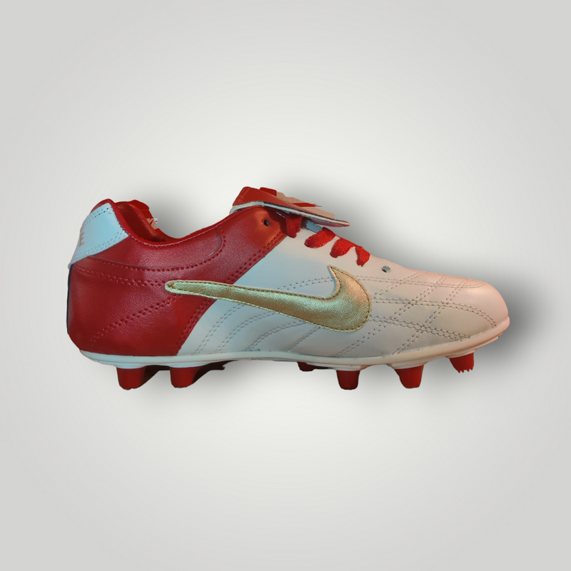 Tachones de Futbol Pasto Natural Modelo NIKE CLÁSICOS 1OOO Color Blanco Rojo Oro Tallas del 25 al 28.5 Mx