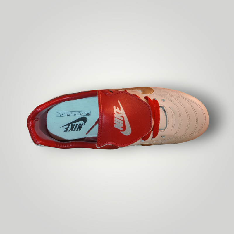 Tachones de Futbol Pasto Natural Modelo NIKE CLÁSICOS 1OOO Color Blanco Rojo Oro Tallas del 25 al 28.5 Mx