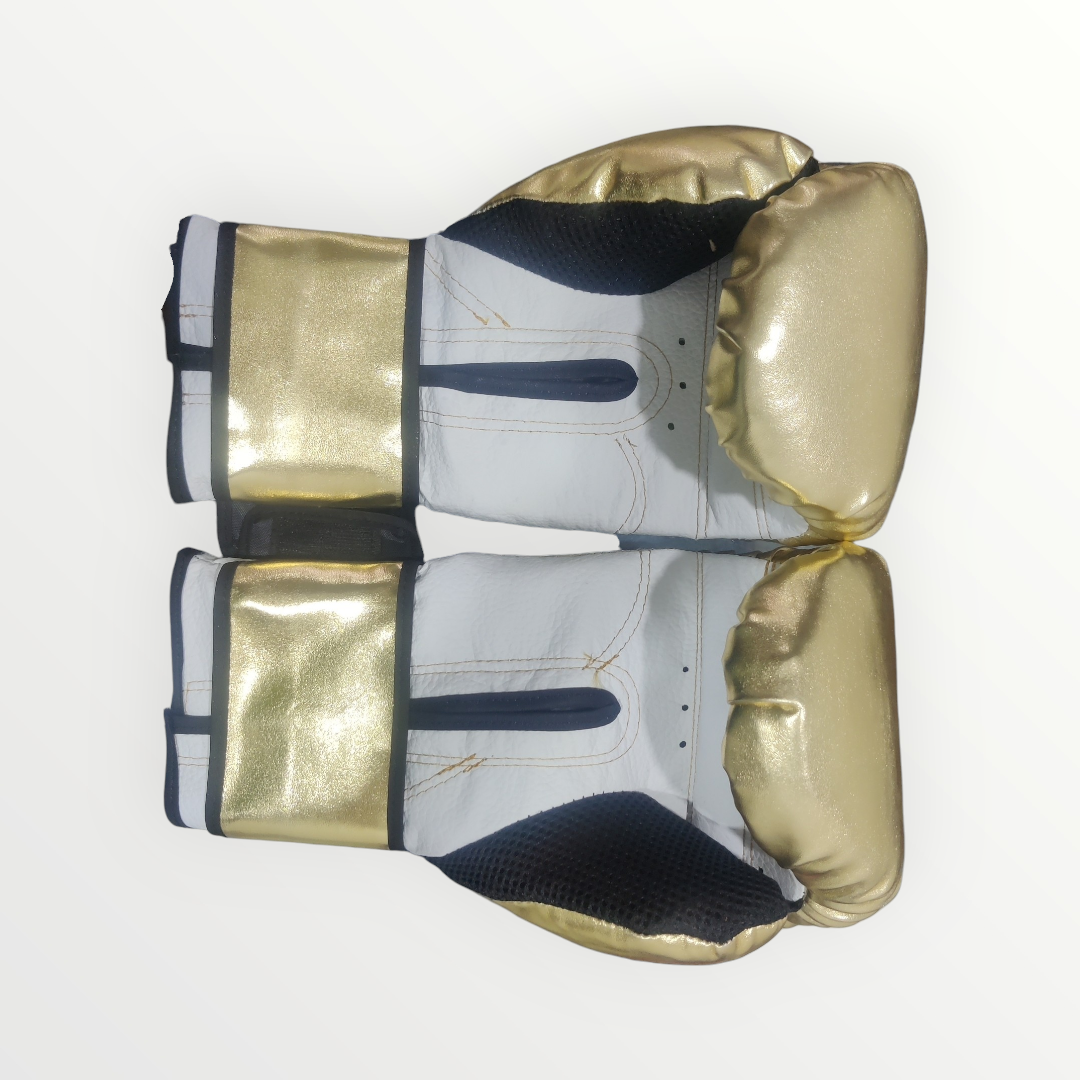 Guantes Boxeo Estilo EVERLAST color Dorado Tamaño 16 Oz