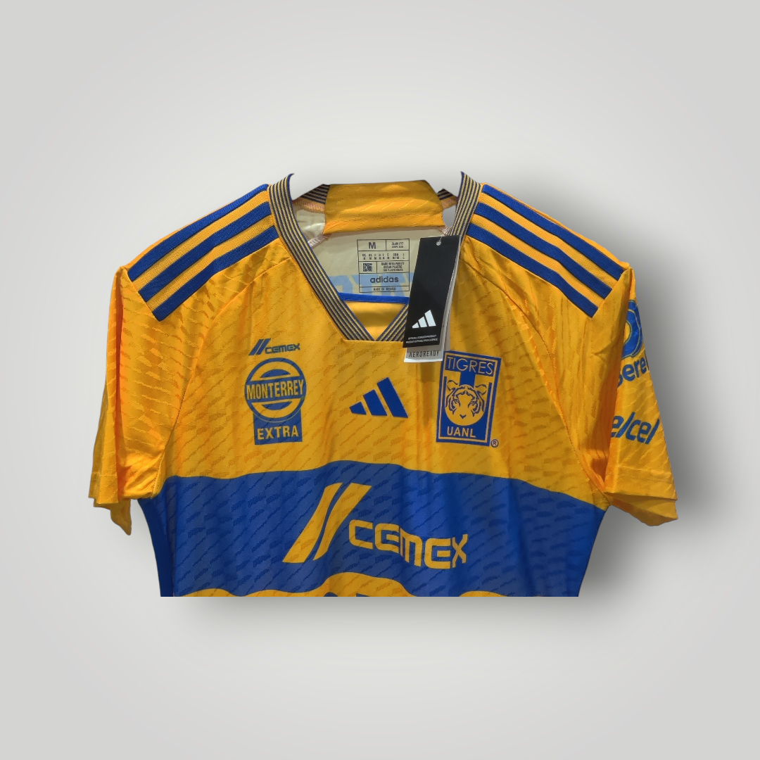 Jersey Futbol Adulto Adidas Estilo Tigres UANL 2023-2024 (Versión Jugador) Tallas S al XL