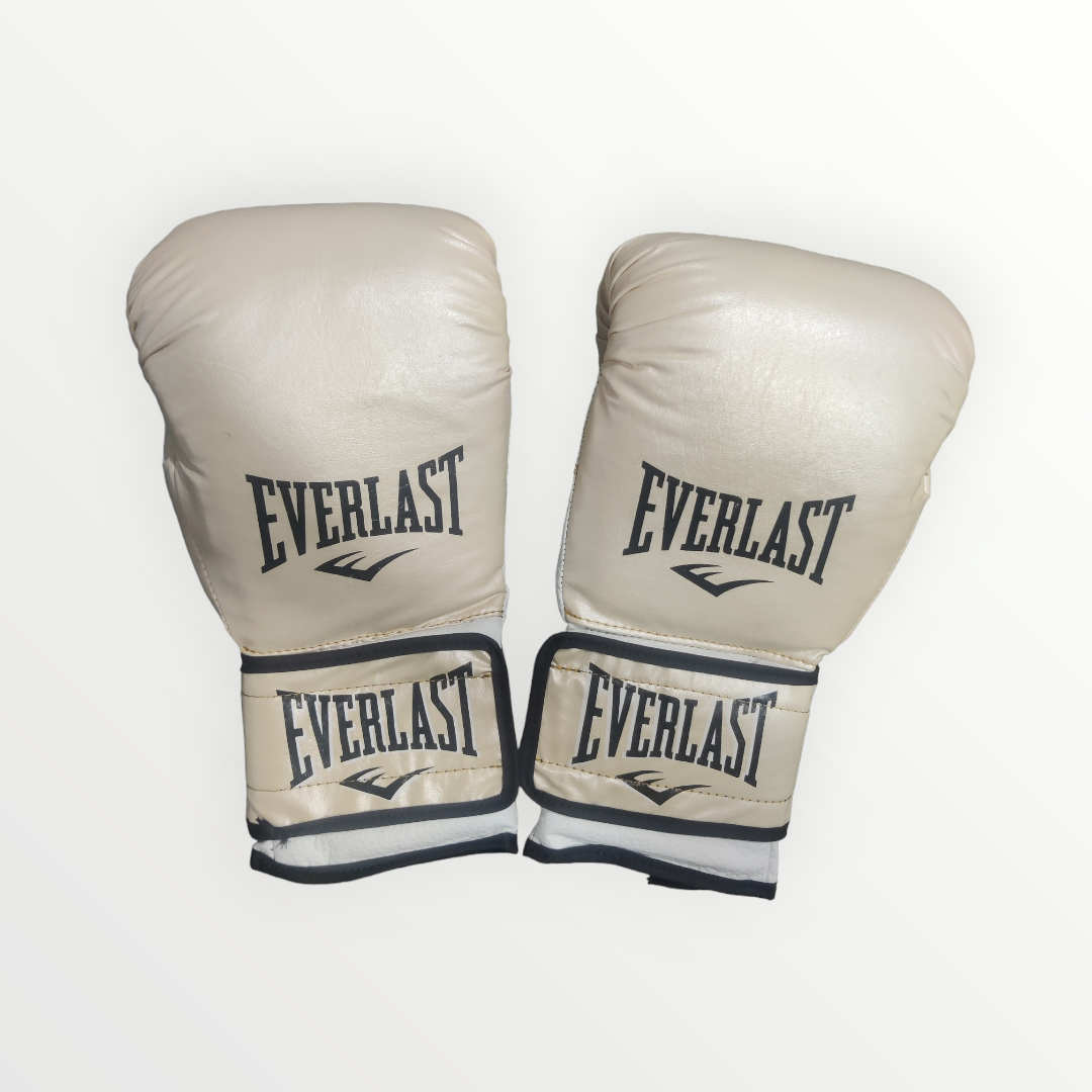 Guantes Boxeo Estilo EVERLAST color Blanco Tamaño 16 oz