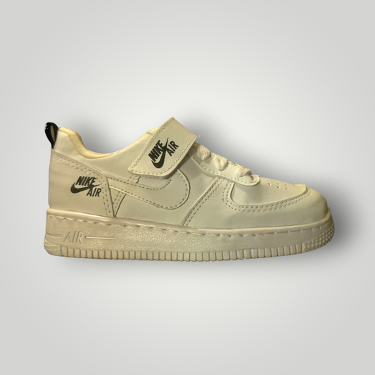 Tenis Infantil Modelo nike AirForce One con Velcro Tallas 18 al 21,5 Mx