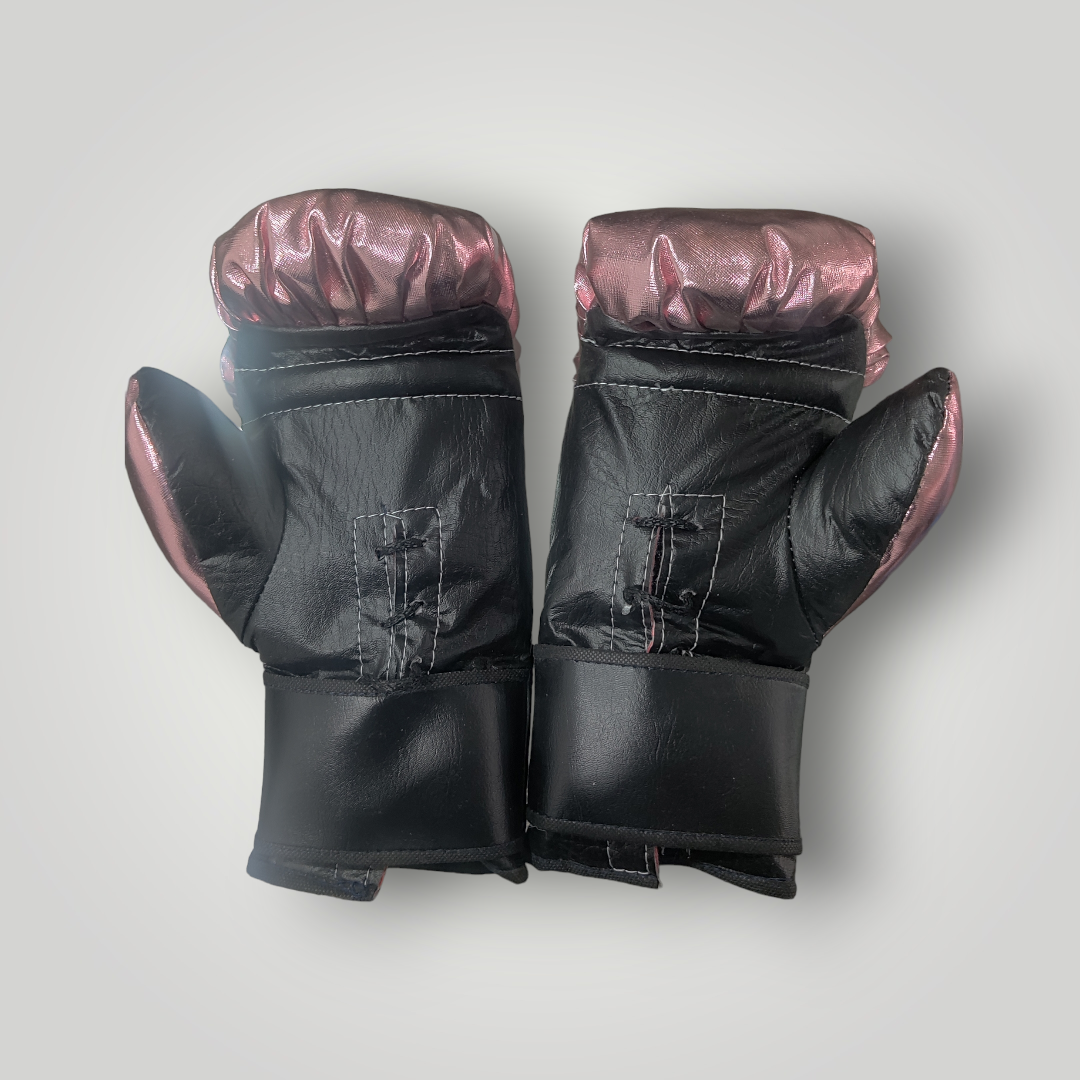 Guantes Box Estilo Venum Color Rosa Metálico Tamaño 8-16 oz