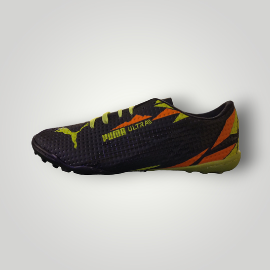 Tenis de Futbol Rápido Puma Modelo Feel The Action Color Negro Naranja Neón Tallas del 25 al 28.5 Mx