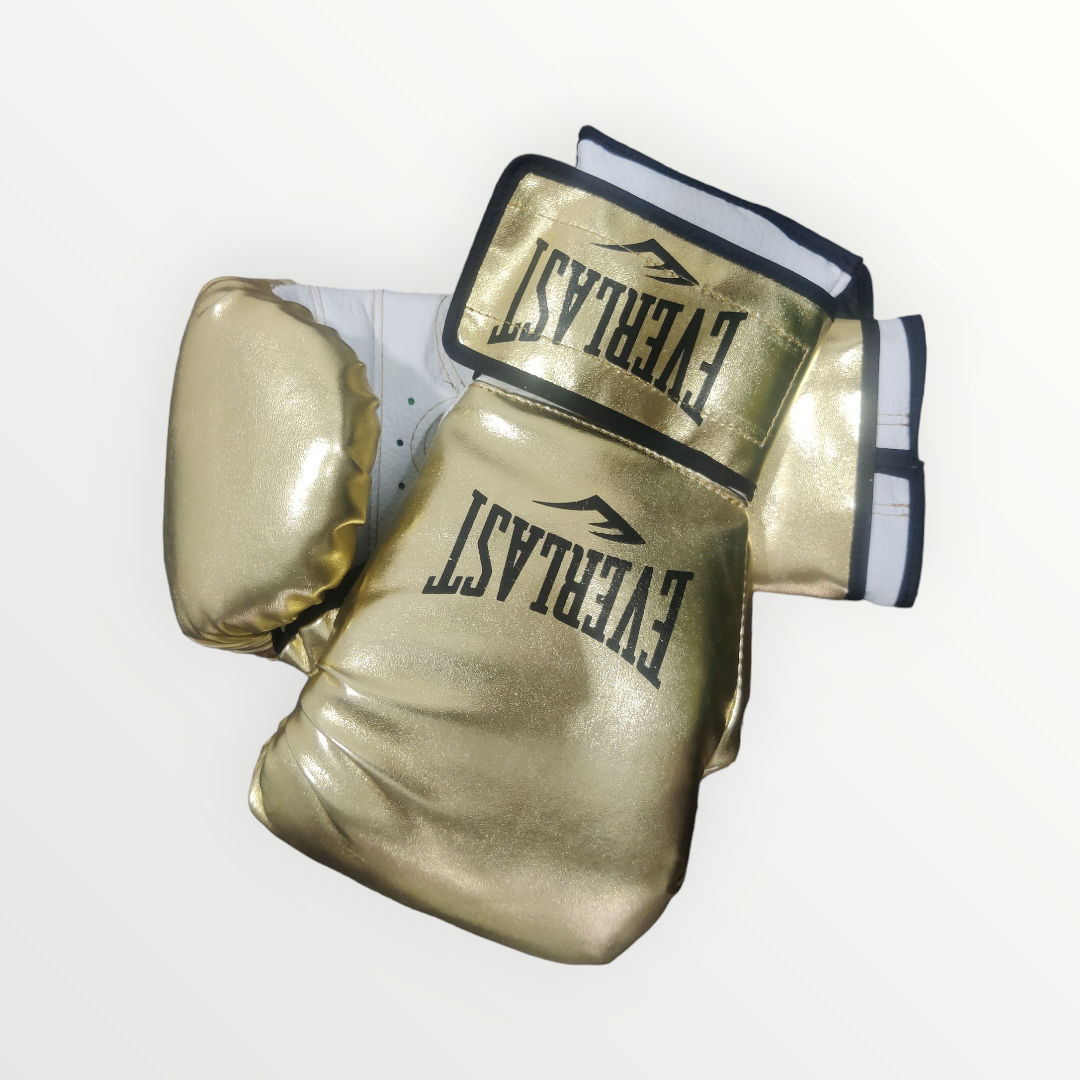 Guantes Boxeo Estilo EVERLAST color Dorado Tamaño 16 Oz