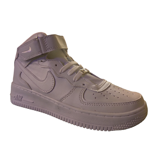 Sneakers Nike Modelo AirForce One Color Blanco Total Tallas 22 al 29,5 Mx