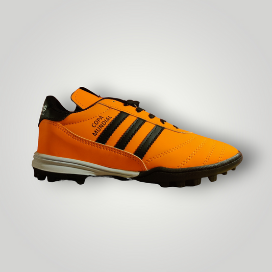 Tenis de Futbol Rápido Modelo ADIDAS COPA MUNDIAL Color Naranja Negro Tallas del 25 al 28.5 Mx
