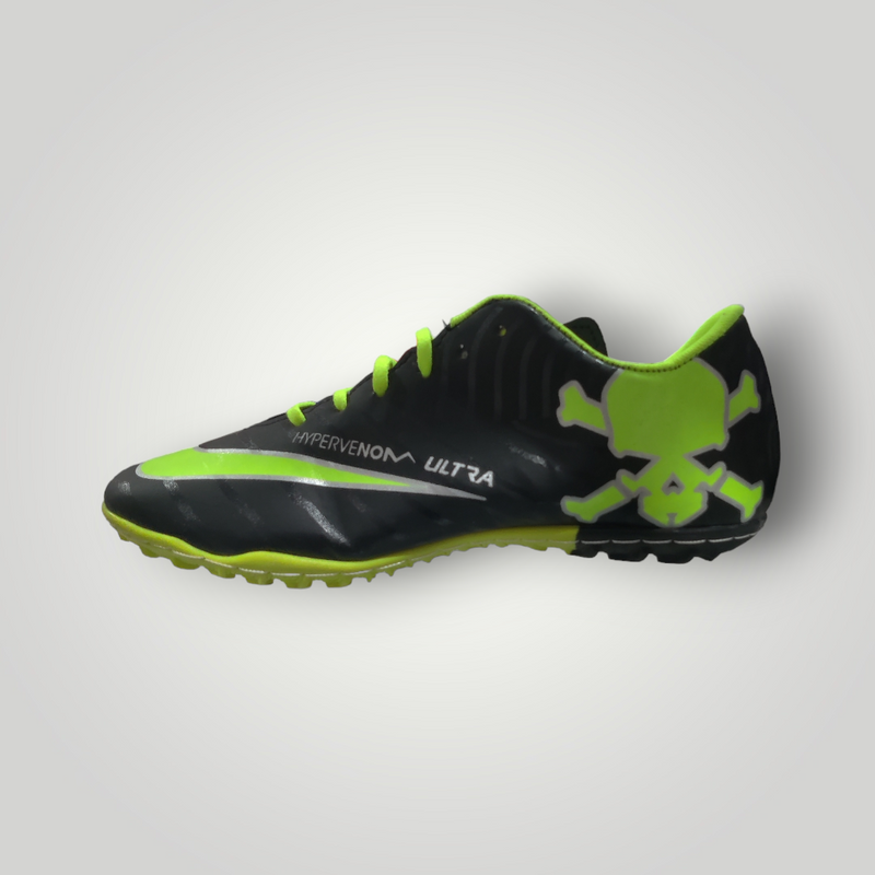 Tenis de Futbol Rápido Modelo HYPERVENOM ULTRA Color Negro Oxford Amarillo Neón Tallas del 25 al 28.5 Mx TRENDY