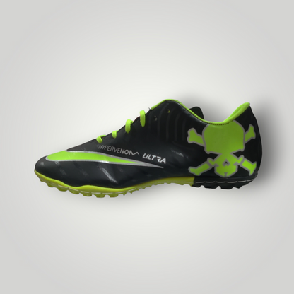 Tenis de Futbol Rápido Modelo HYPERVENOM ULTRA Color Negro Oxford Amarillo Neón Tallas del 25 al 28.5 Mx TRENDY